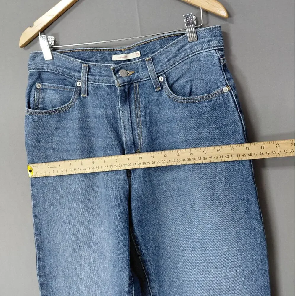 LEVI STRAUSS Blue 94 Baggy Stretch Jeans Relaxed Denim Size 29